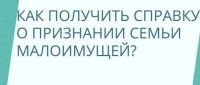 Справка малоимущая семья